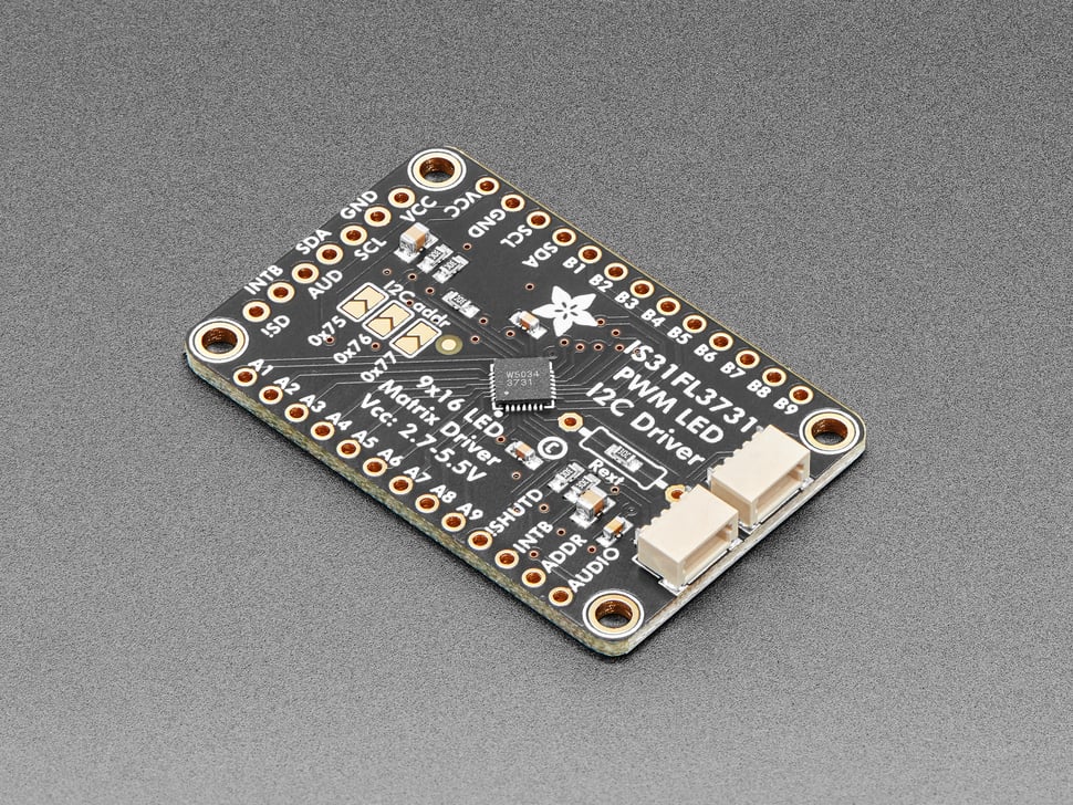 Adafruit 16x9 Charlieplexed PWM LED Matrix Driver - IS31FL3731