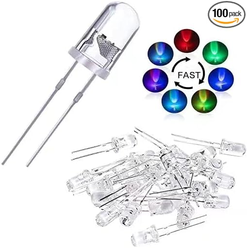 5mm RGB Fast Blinking LED