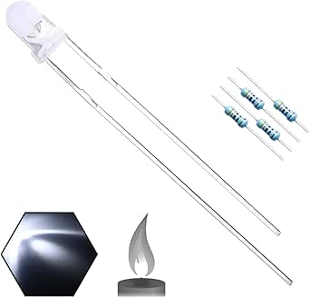 5mm White Flicker LED