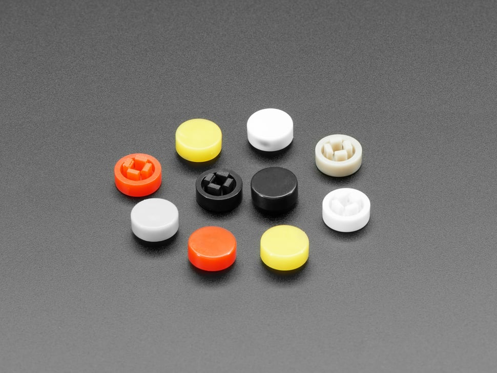 Adafruit Plastic Button Caps For Square Top