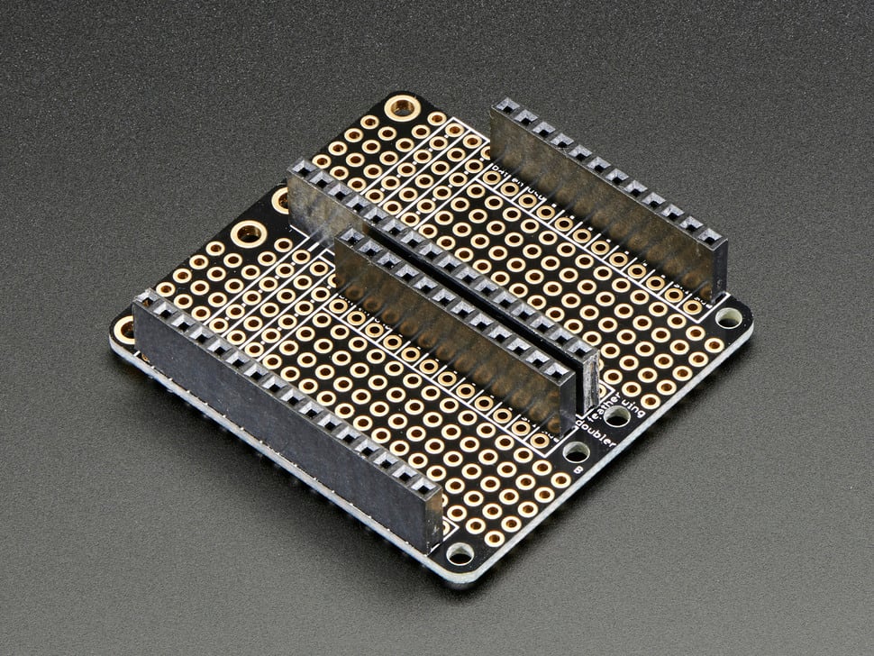 FeatherWing Doubler Prototyping Board