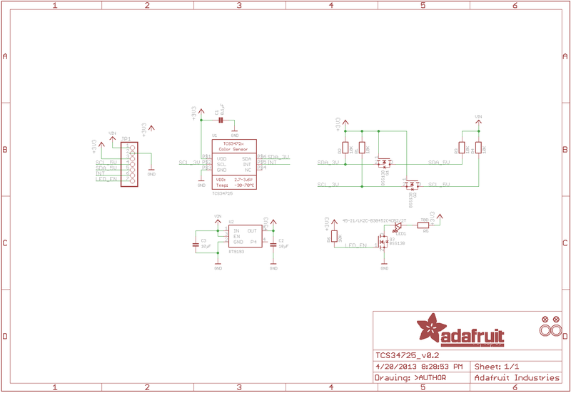 TCS34725 Schematic