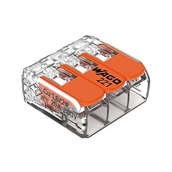 WAGO 221-413 3-Conductor Splicing Connectors