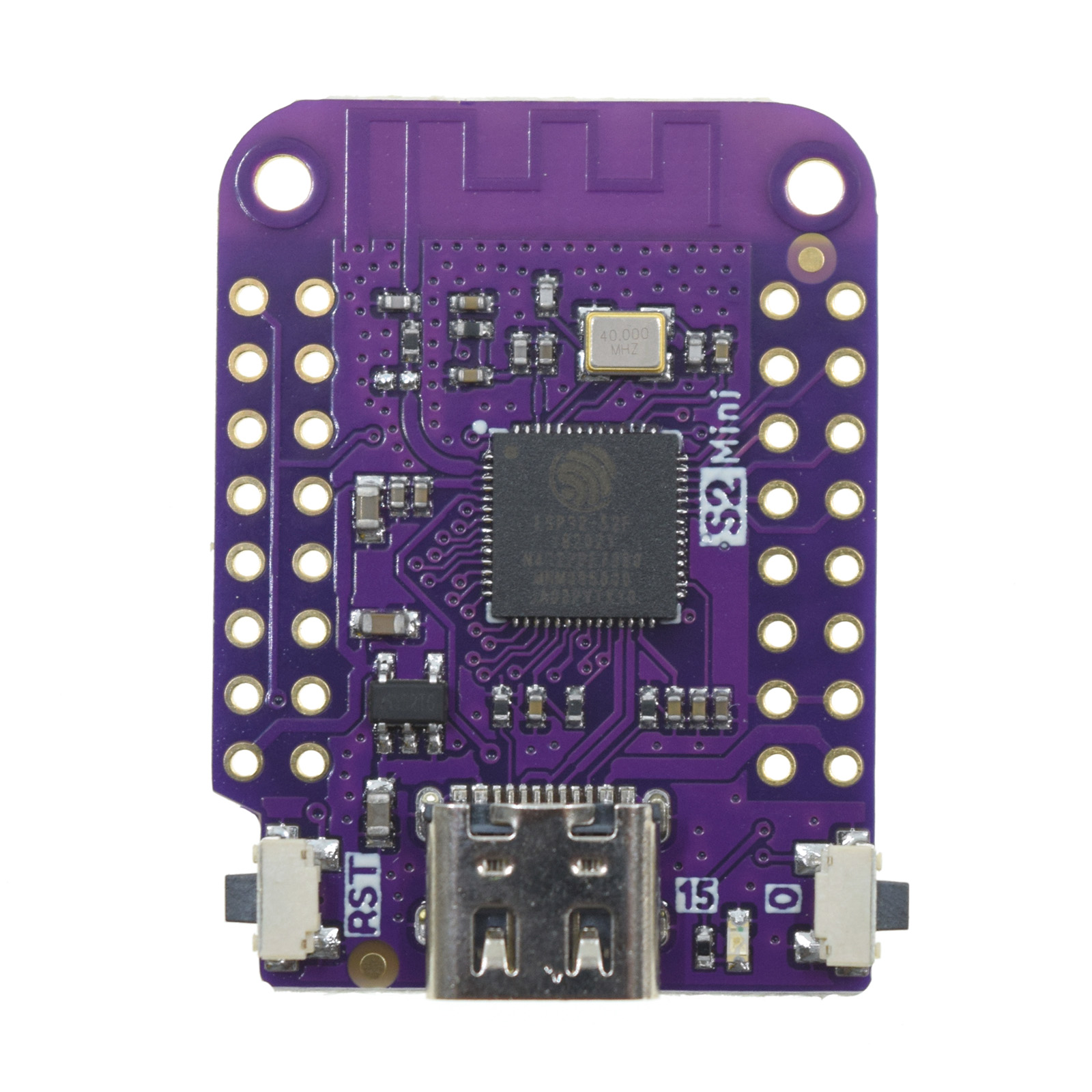 WEMOS ESP32-S2 Mini Development Board - Top View